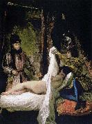 Eugene Delacroix Louis of Orleans Unveiling his Mistress, oil on canvas